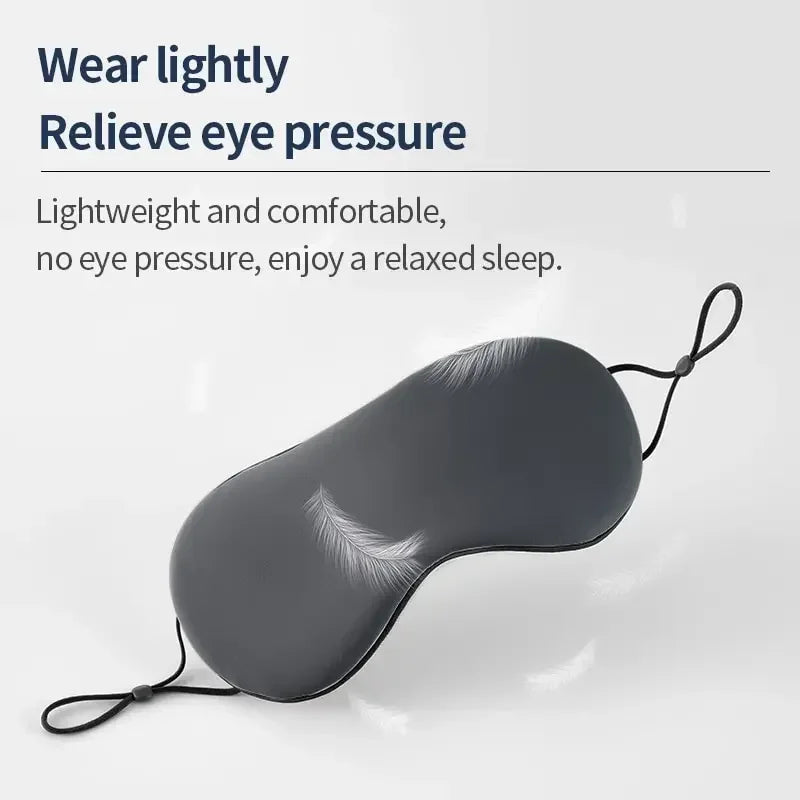 Korean Style Ice Silk Eye Mask Adjustable Warm & Cool Dual Use Breathable Light Blocking Sleep Mask for Travel And Comfortable S